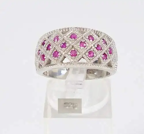 Ring aus 925 Silber mit Amethyste, Gr. 57/Ø 18 mm  (da6062)