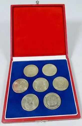 7 Medaillen in OVP Deutscher Turn- und Sportbund der DDR  (da6047)
