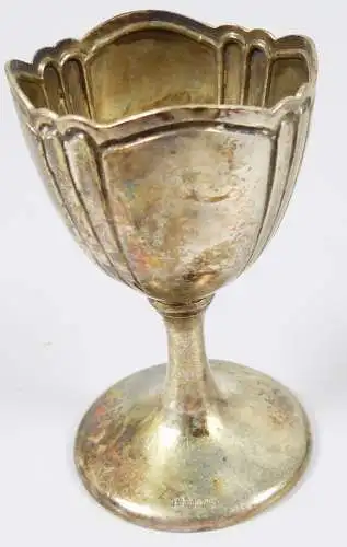 Jugendstil Eierbecher aus 800 Silber mit Monogramm Else  (da6015)