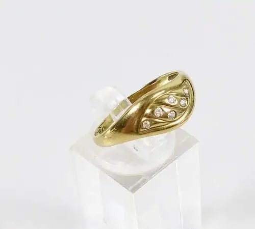 Ring aus 333 Gold mit Zirkonia, Gr. 63/Ø 20 mm  (da5978)