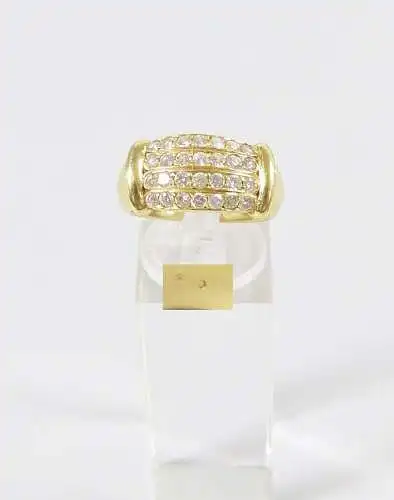 Ring aus 585 Gold mit 28 Diamanten, Gr. 58/Ø 18,4 mm