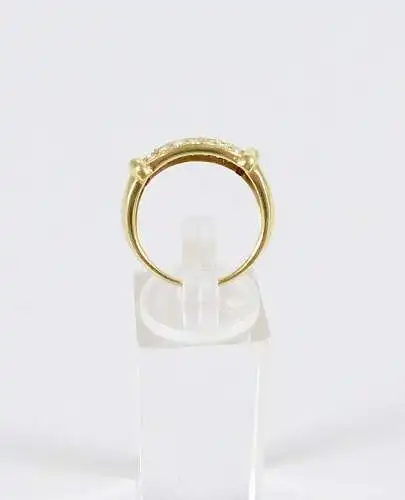 Ring aus 585 Gold mit 28 Diamanten, Gr. 58/Ø 18,4 mm