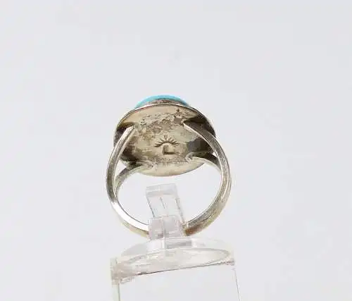 Ring Silber mit Türkis, Gr. 56/Ø 17,8 mm  (da5855)