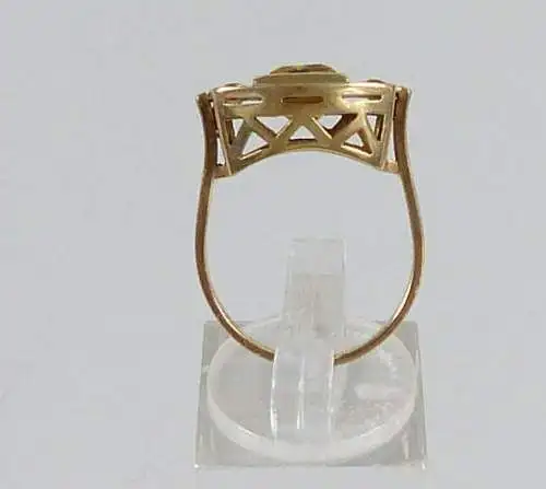 Ring aus 585 Gold mit Citrin Gr. 55/Ø 17,5 mm  (da5810)