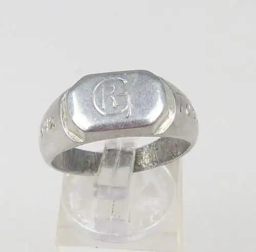 alter Ring 2. WK signiert Tossno 1942, Gr. 61/Ø 19,4 mm  (da5803)