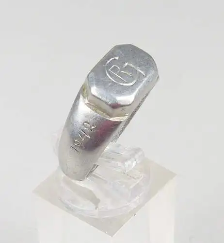 alter Ring 2. WK signiert Tossno 1942, Gr. 61/Ø 19,4 mm  (da5803)