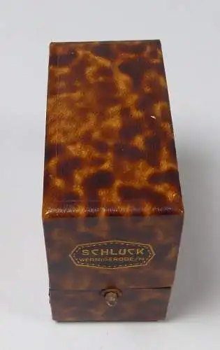 altes Schmuckschachtel mit Werbung Schluck Wernigerode/H. (da5794)