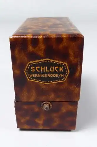 altes Schmuckschachtel mit Werbung Schluck Wernigerode/H. (da5794)