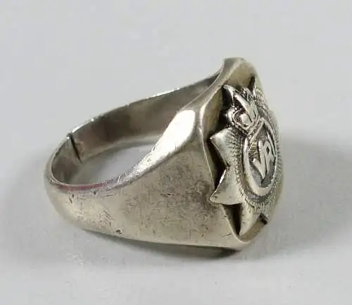 original alter Militärring wohl Kanada 925 Silber 2. WK     (da5650)