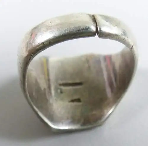 original alter Militärring wohl Kanada 925 Silber 2. WK     (da5650)