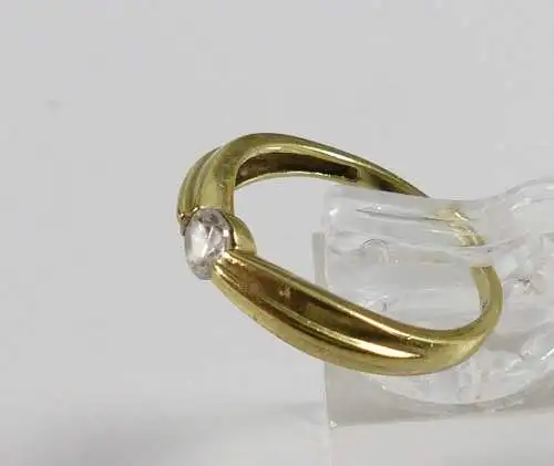 Ring aus 333 Gold mit Zirkonia, Gr. 58/Ø 18,4 mm  (da5611)
