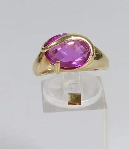 Ring aus 585 Gold mit Amethyst, Gr. 62/Ø 19,7 mm  (da5559)