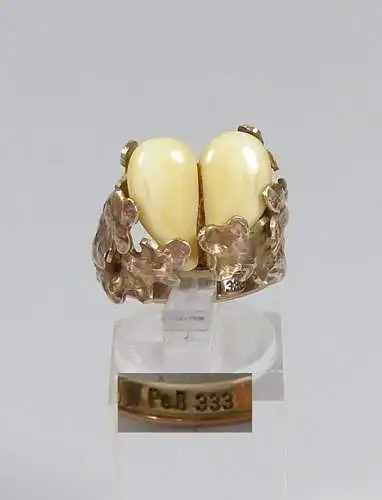 Ring aus 333 Gold mit Grandel, Gr. 55/Ø 17,5 mm  (da5558)
