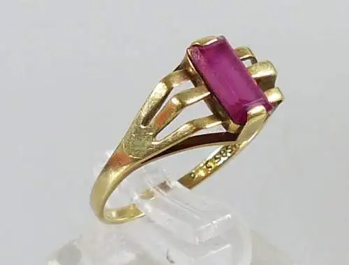 Ring aus 585er Gold mit Amethyst, Gr. 60/Ø 19,1 mm  (da5485)