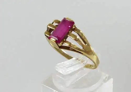 Ring aus 585er Gold mit Amethyst, Gr. 60/Ø 19,1 mm  (da5485)