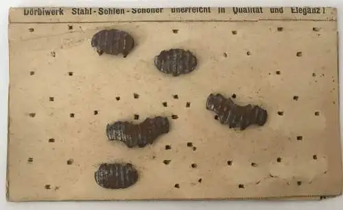 original alte Dörbiwerk Stahl-Sohlen-Schoner/Stahlbeschläge für Stiefel (da4775)
