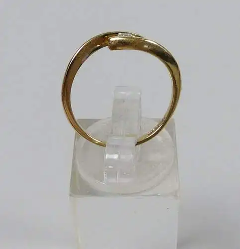 Ring aus 585 Gold mit Zirkonia, Gr. 56/Ø 17,8 mm  (da5477)