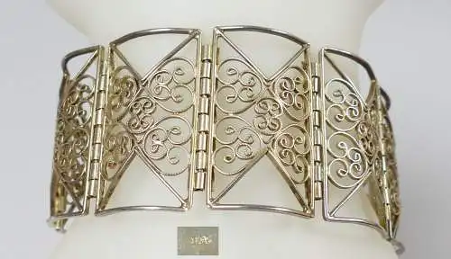 Sehr feines filigranes Armband aus 835er Silber   (da5440)