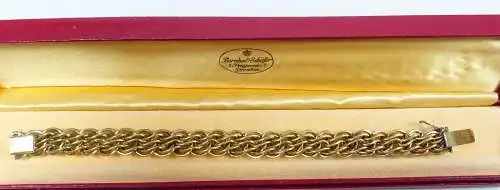 sehr altes Armband Amerika Doublé in OVP B. Schäfer Dresden Prager Str  (da5068)