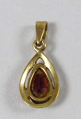 Wunderschöner Anhänger aus 333 Gold mit Granat (da5366)