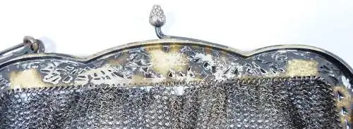 Alte Handtasche aus 800 Silber  (da5351)