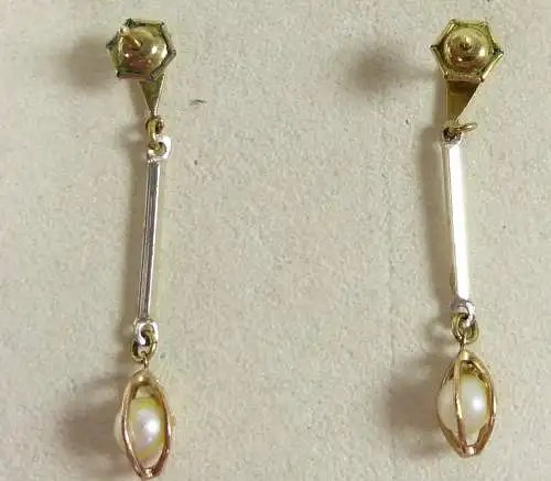 Ohrringe/Stecker aus American Doublé mit Perle  (da5244)