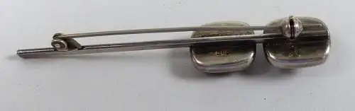 Bernstein/Amber - Brosche/Krawattennadel 925 Silber  (da5281)
