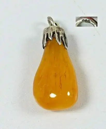 Wunderschöner Anhänger 800er Silber mit Bernstein/Amber Butterschotch (da5260)