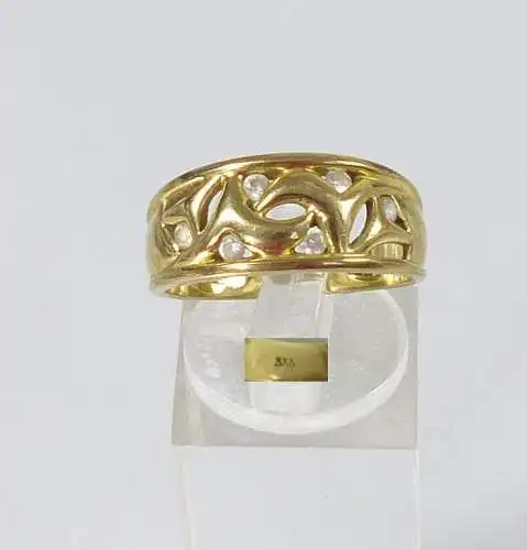 Ring aus 333 Gold mit Zirkonia  Größe 58