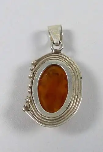 Sehr schöner Anhänger aus 925er Silber mit Bernstein/Amber  (da5235)