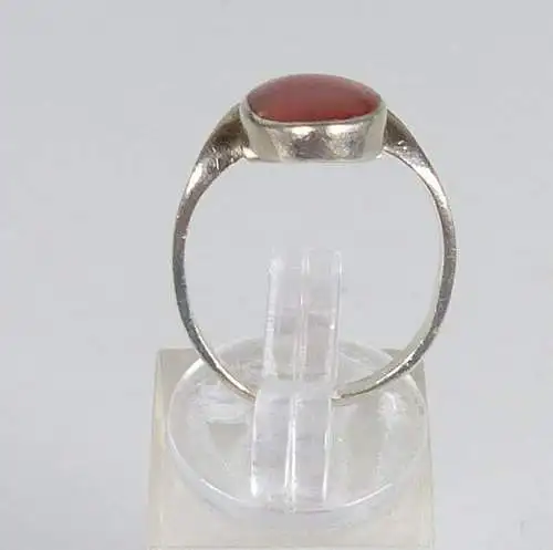 Ring aus 925er Silber mit Bernstein, Gr. 56/Ø 17,8 mm  (da4767)