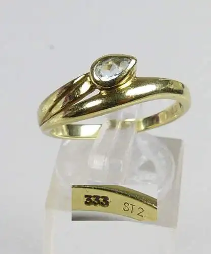 Ring aus 333er Gold mit Aquamarin, Gr. 60/Ø 19,1 mm  (da5159)