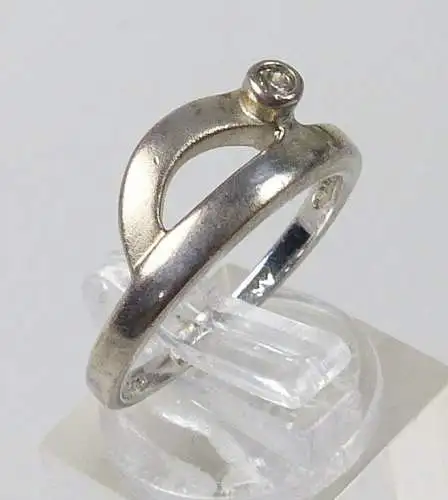 Ring aus 925er Silber mit Zirkonia, Gr. 56/Ø 17,8 mm  (da5137)