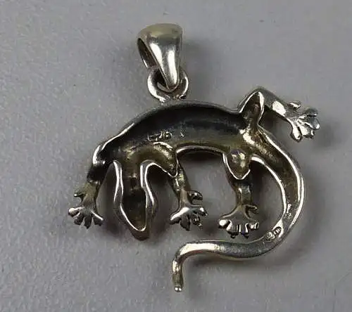 Wunderschöner Anhänger aus 925er Silber mit Echse (da4956)