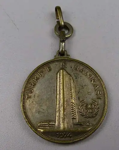 Medaille 50Jahre TÜRKIYE  BANKASI  1924 - 1974    (da4910)