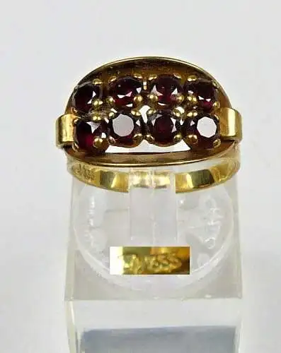 Ring aus 333 Gold mit Granate Größe 53