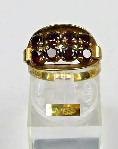 Ring aus 333er Gold mit Granate, Gr. 53/Ø 16,9 mm  (da4837)