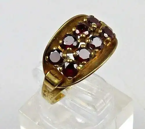 Ring aus 333er Gold mit Granate, Gr. 53/Ø 16,9 mm  (da4837)