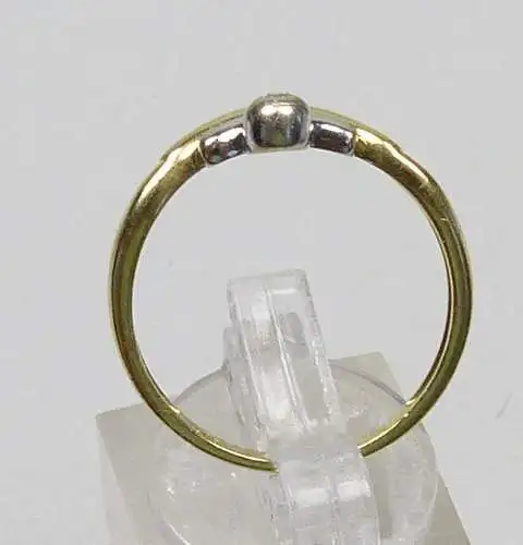 Ring aus 585er Gold mit Diamant 0,03 ct., Gr. 59/Ø 18,8 mm
