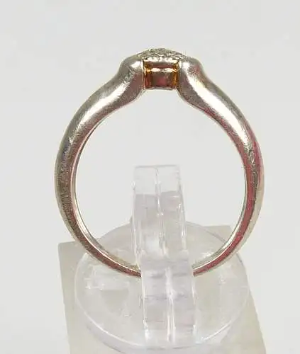 Ring aus 925 Silber mit winzigen Diamanten, Gr. 53/Ø 16,9 mm  (da4593)