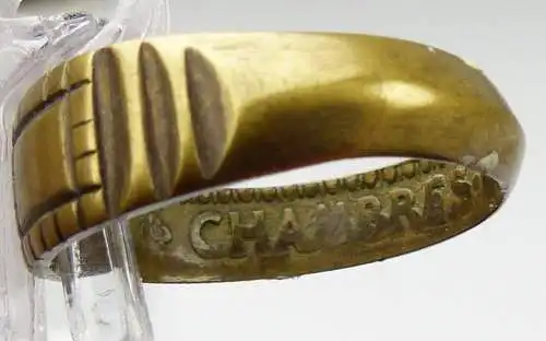 original alter Ring 1. WK aus französischen Münze, Gr. 58/Ø 18,5 mm  (da4446)
