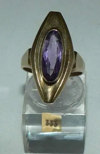 Ring aus 333er Gold mit Amethyst, Gr. 56/Ø 17,8 mm  (da4439)