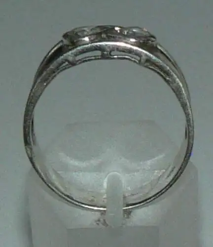 Ring aus 925er Silber mit weißen Steinen, Gr. 60/Ø 19,1 mm  (da4282)