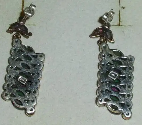 Ohrringe/Stecker aus 925er Silber mit versch. Steinen auch Amethyste  (da4151)