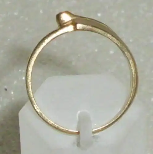 Ring aus 333er Gold mit Diamant 0,1 ct., Gr. 53 Ø 16,9 mm (da4028)