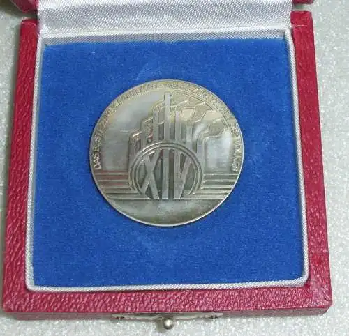 Medaille XIV. Deligiertenkonferenz der SED Cottbus 1981 in OVP (da3888)