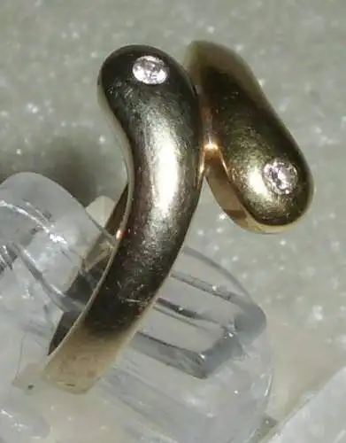 Ring aus 585er Gold mit Diamamten 0,05 ct., Gr. 55 Ø 17,5 mm (da3786)