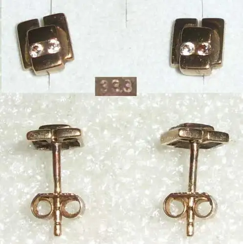 Ohrringe Stecker aus 333er Gold mit Zirkonia  (da3621)