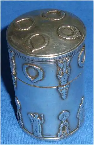 Toller Biedermeier Parfümflakon aus Silber (da3479)