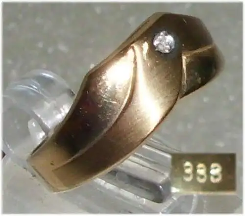 Ring aus 333er Gold mit Zirkonia  Gr. 54 Ø 17,2 mm neuwertig  (da3207)